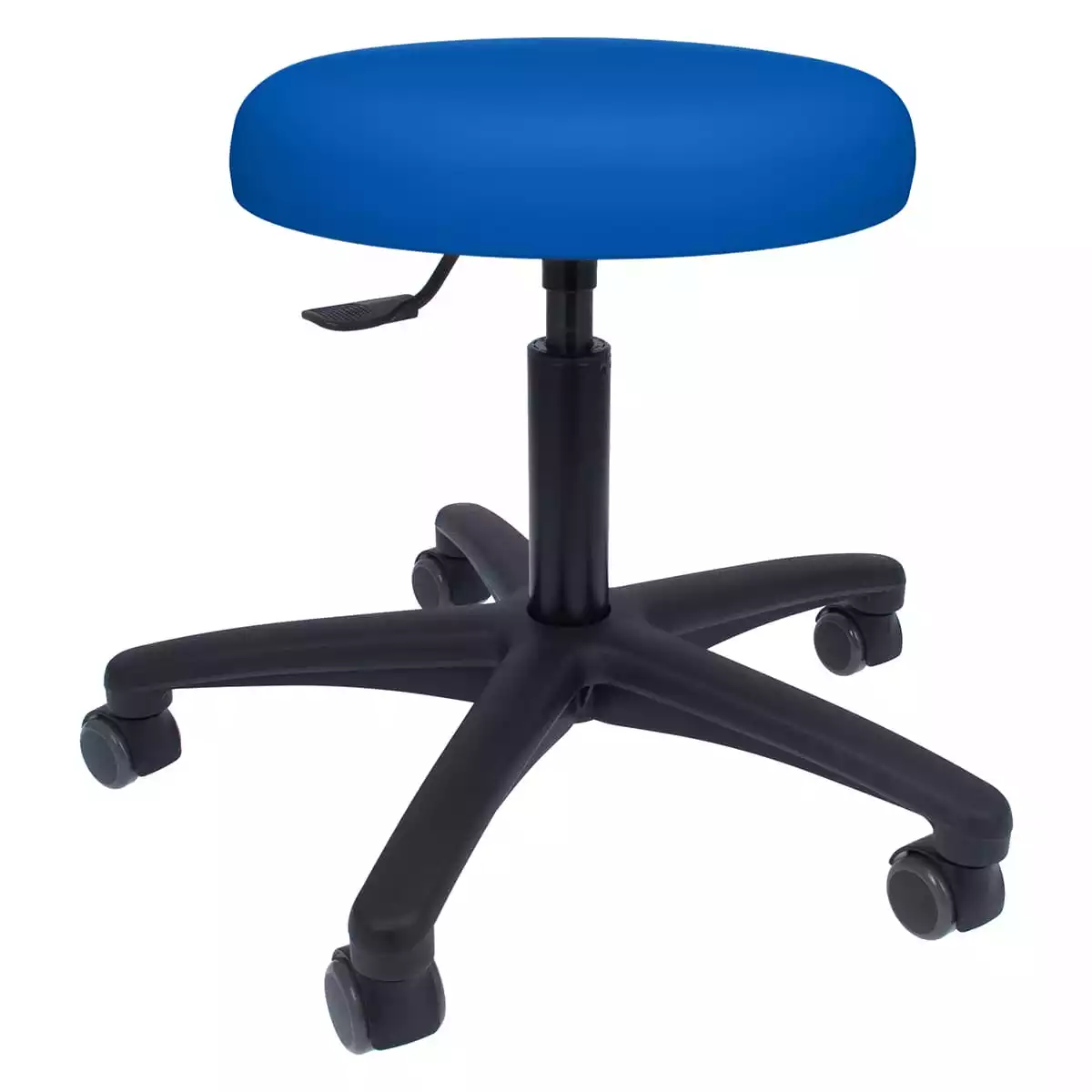 Swivel roll stool with plastic base Swivel roll stool with plastic base