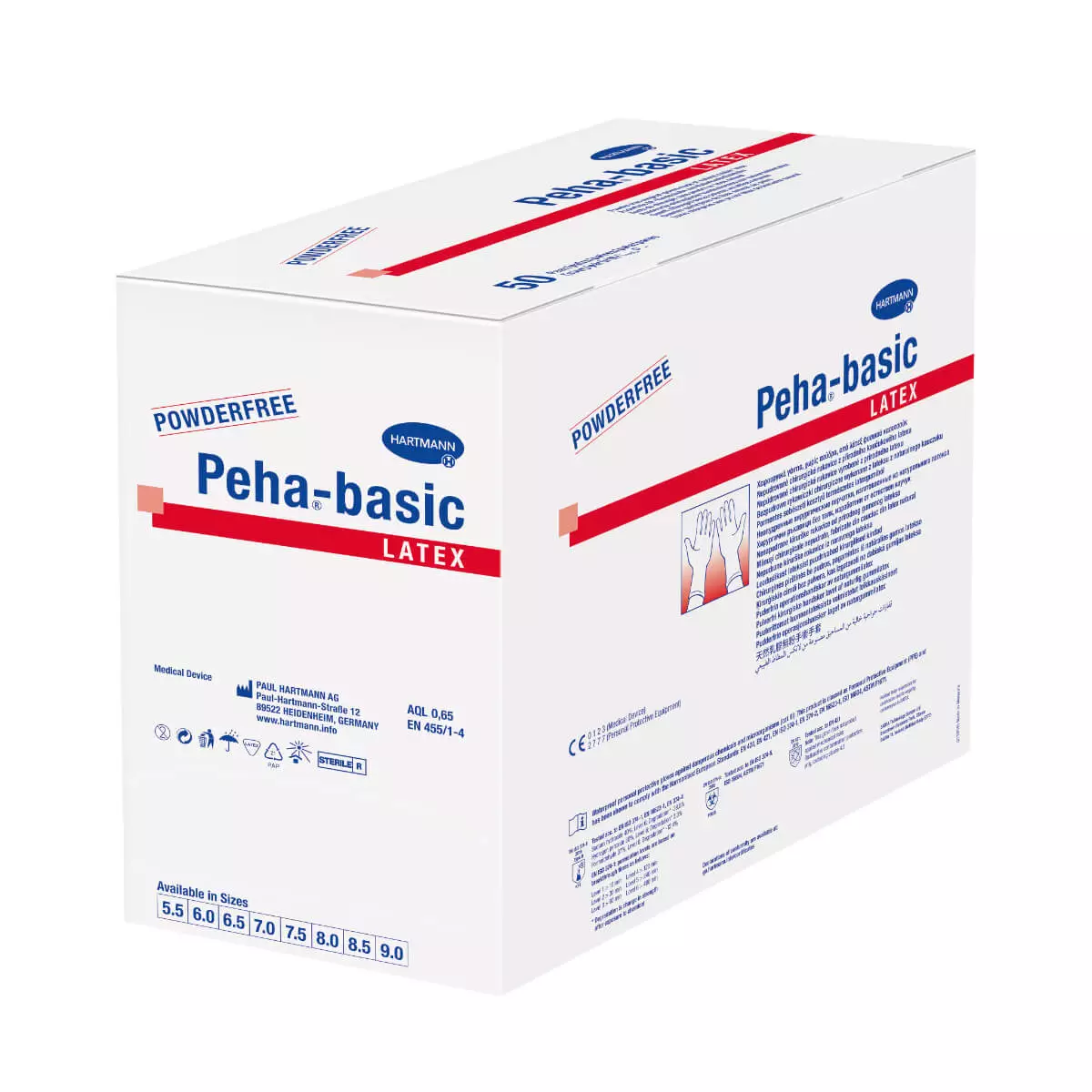 Peha-basic latex surgical gloves