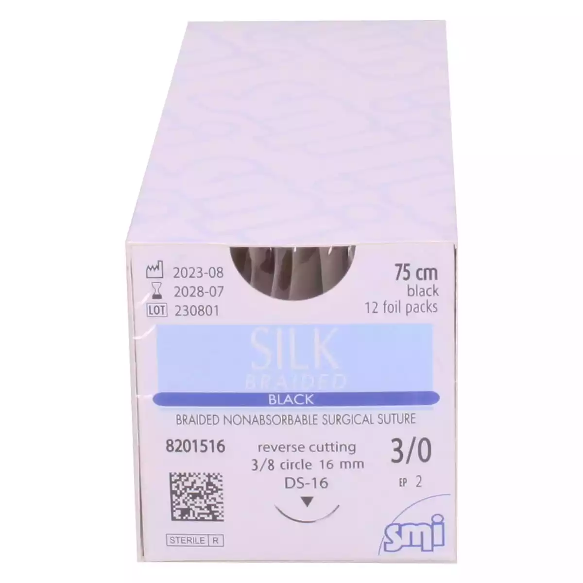  Silk Braided Black suture material