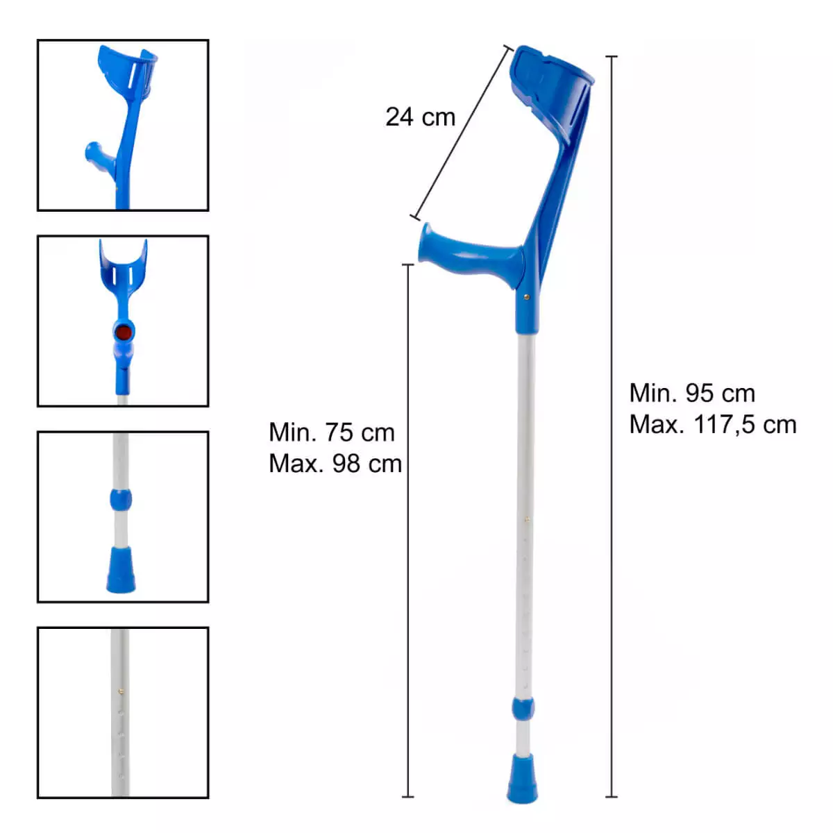  REBOTEC MAGIC-SOFT forearm crutch