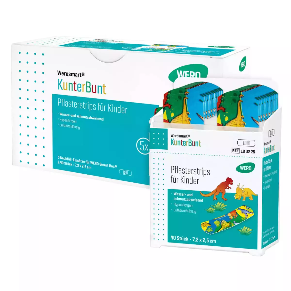  Werosmart KunterBunt colorful plaster dispenser refills