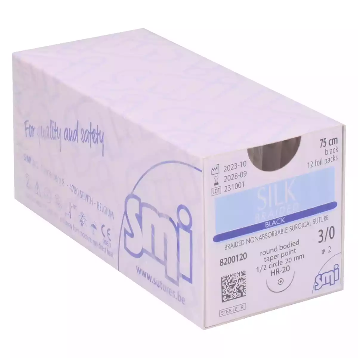  Silk Braided Black suture material