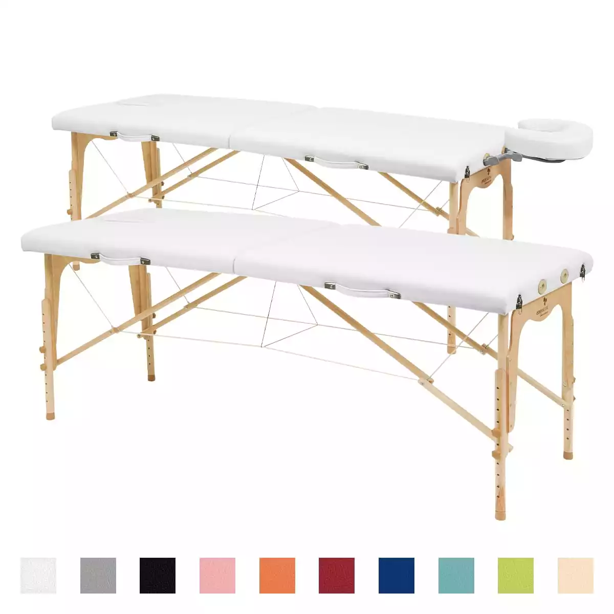  Height adjustable suitcase massage bench