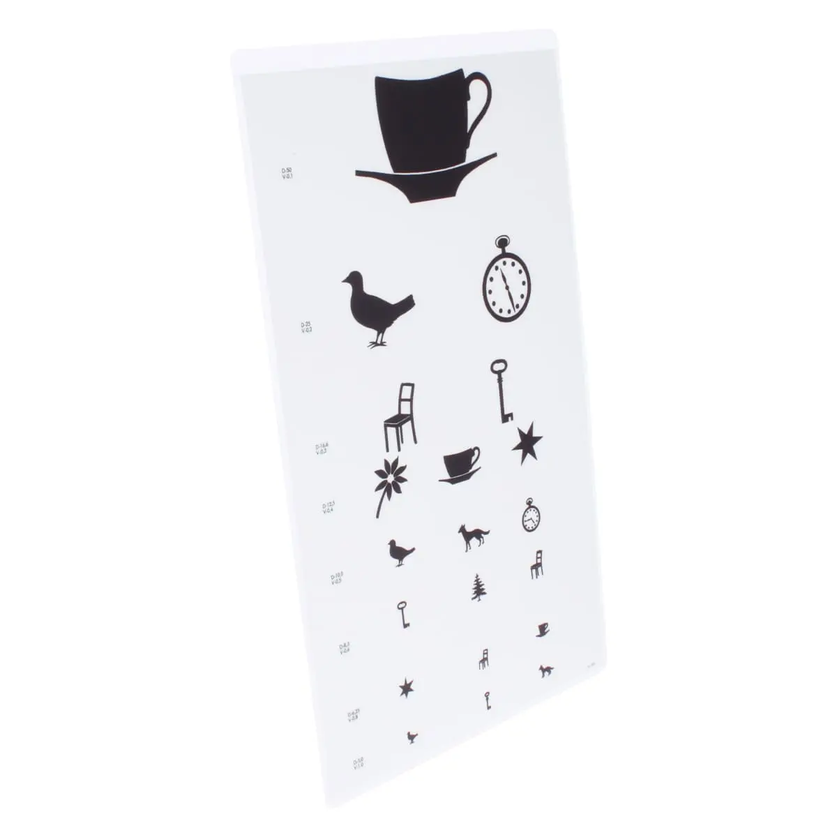  Children’s visual acuity chart with symbols by Löhlein