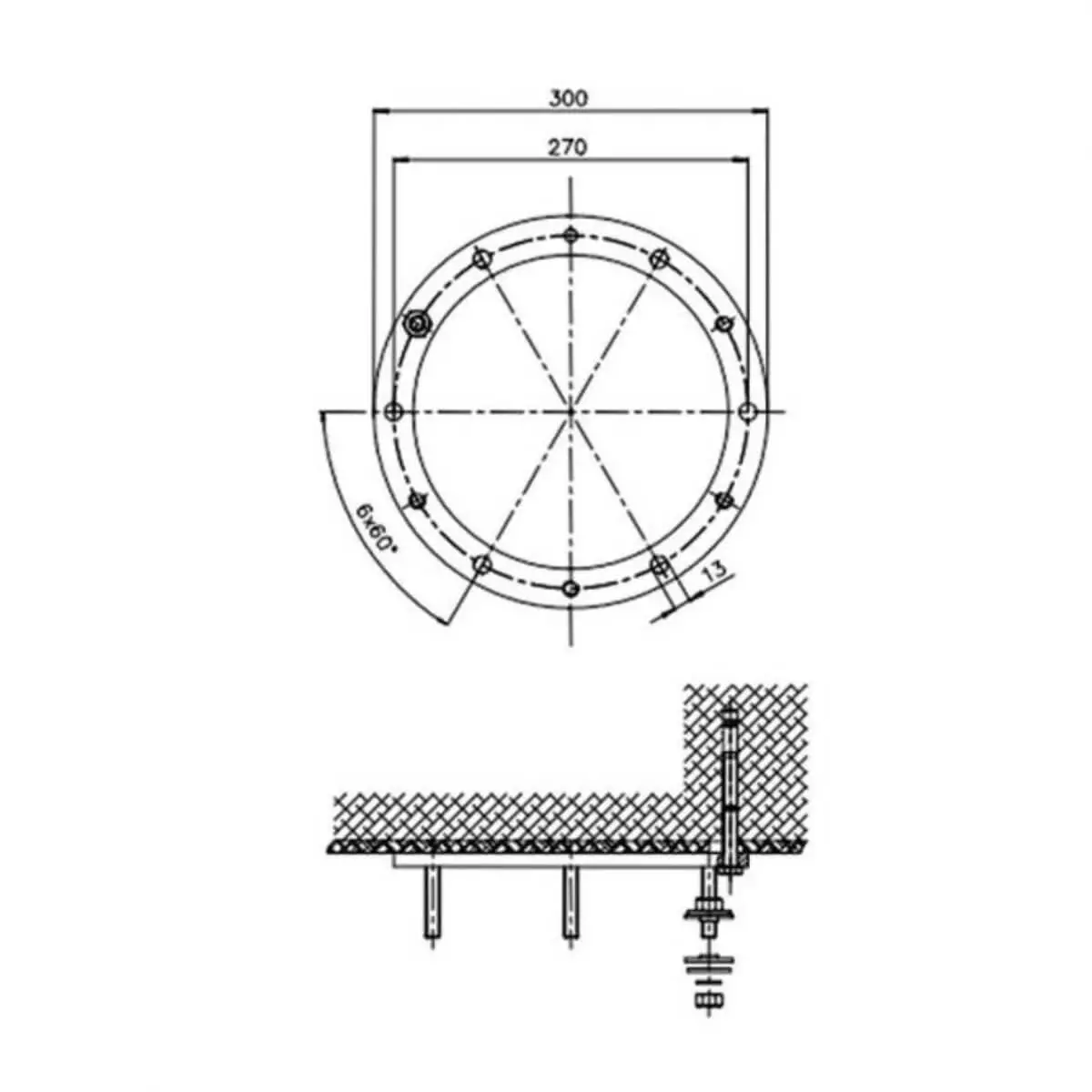  TK 270 ceiling suspension