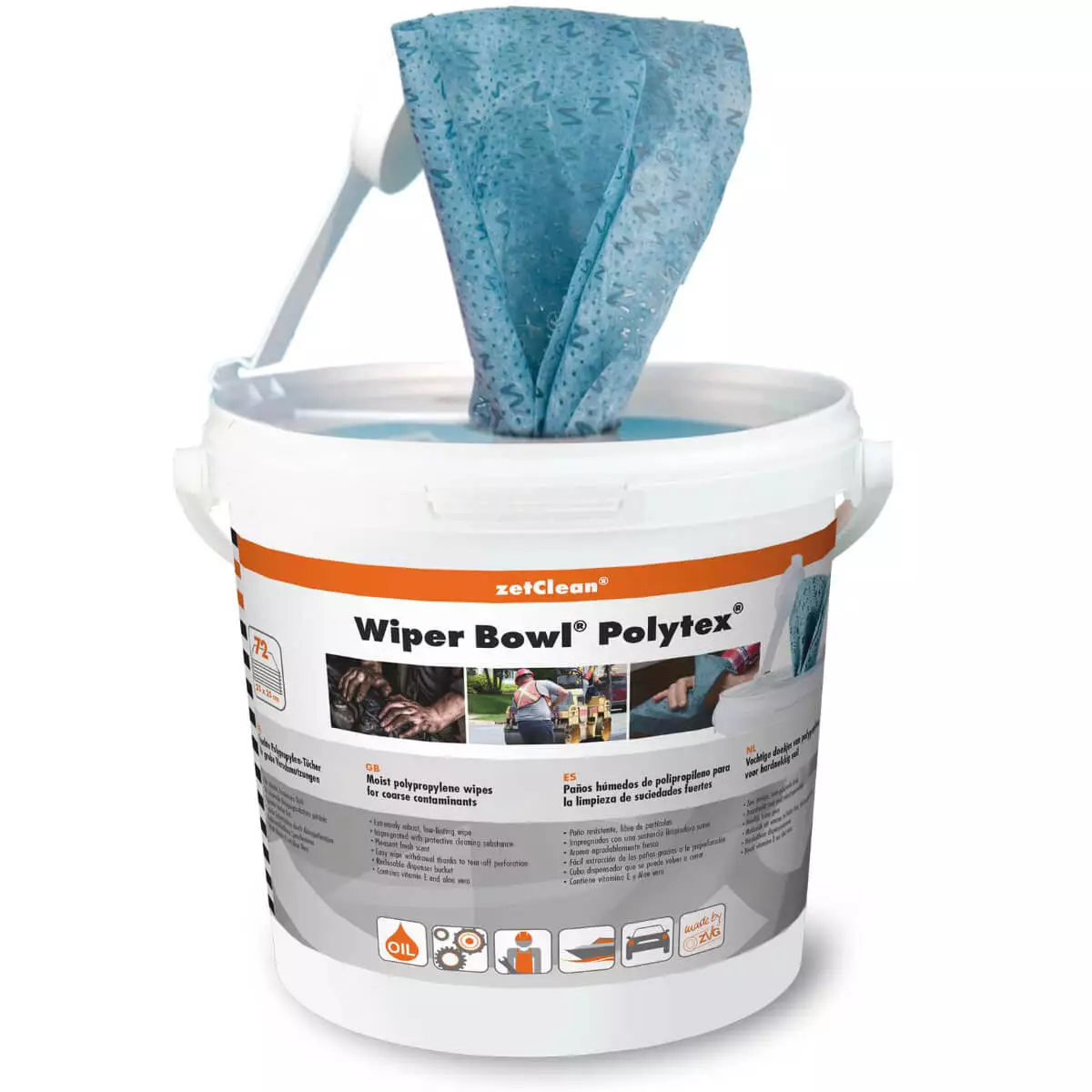  Wiper Bowl Polytex cleaning wipes