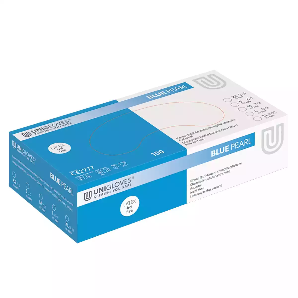 Pearl powder-free nitrile gloves Pearl powder-free nitrile gloves