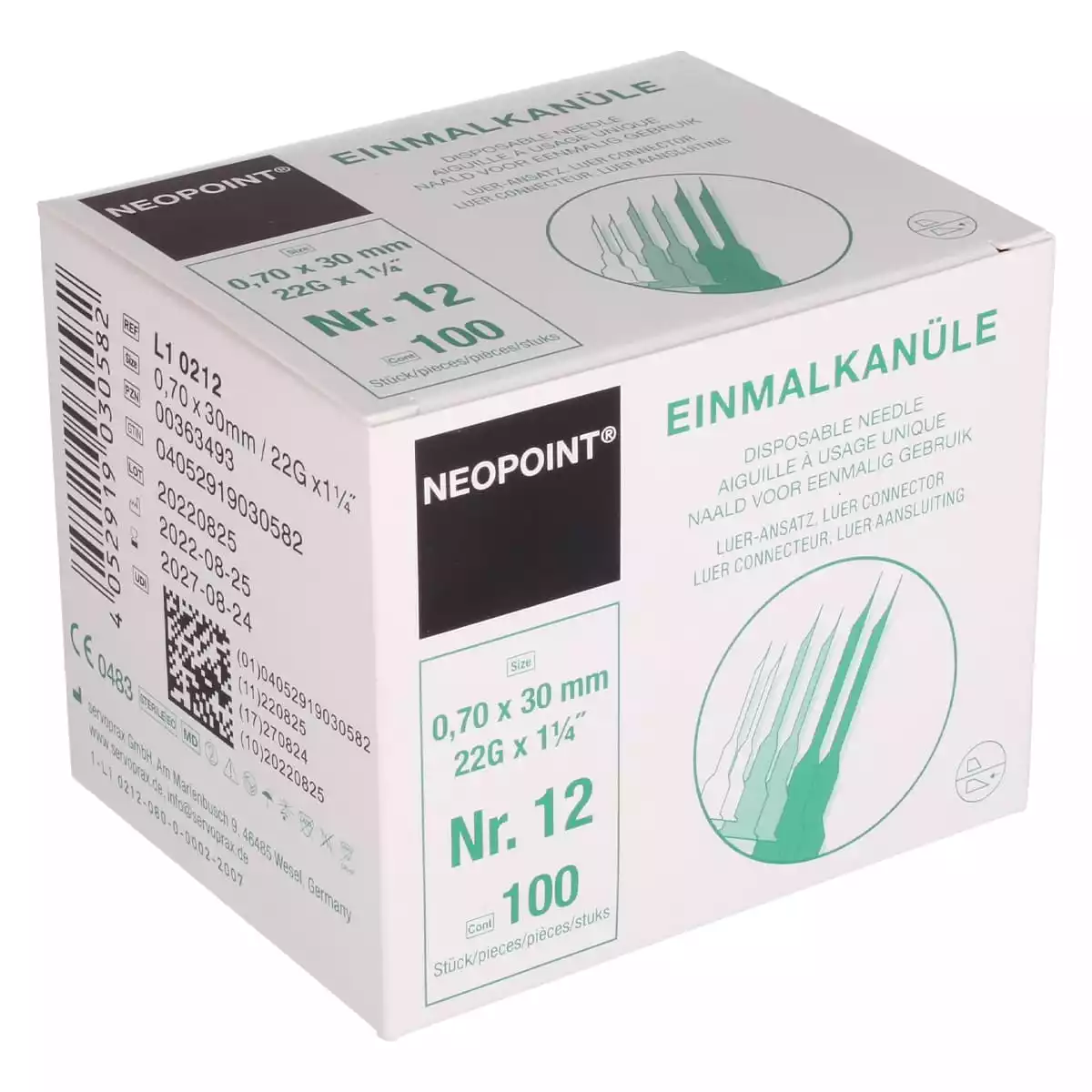  Neopoint single-use cannulas