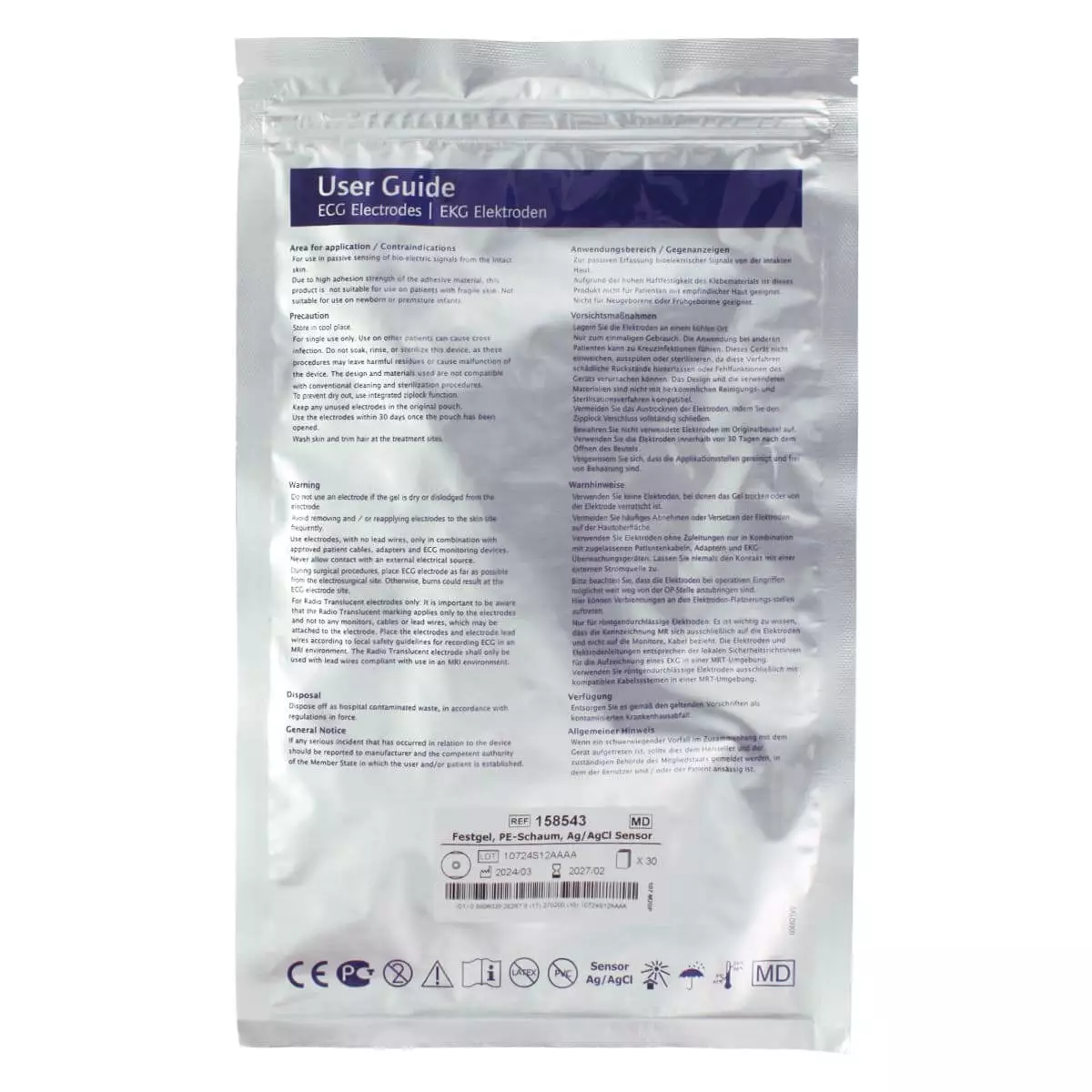  Single-use electrodes