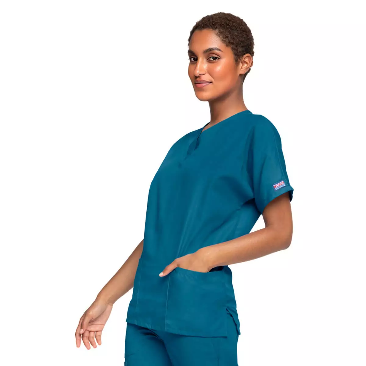 Workwear Originals women's scrub top with 2 pockets