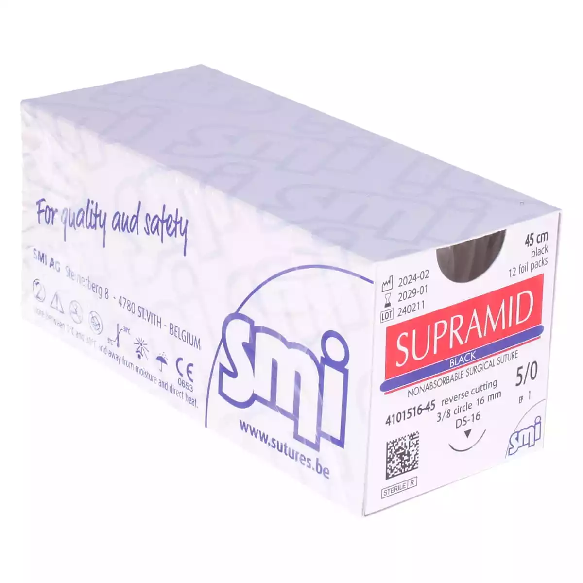  Supramid Black Suture Material