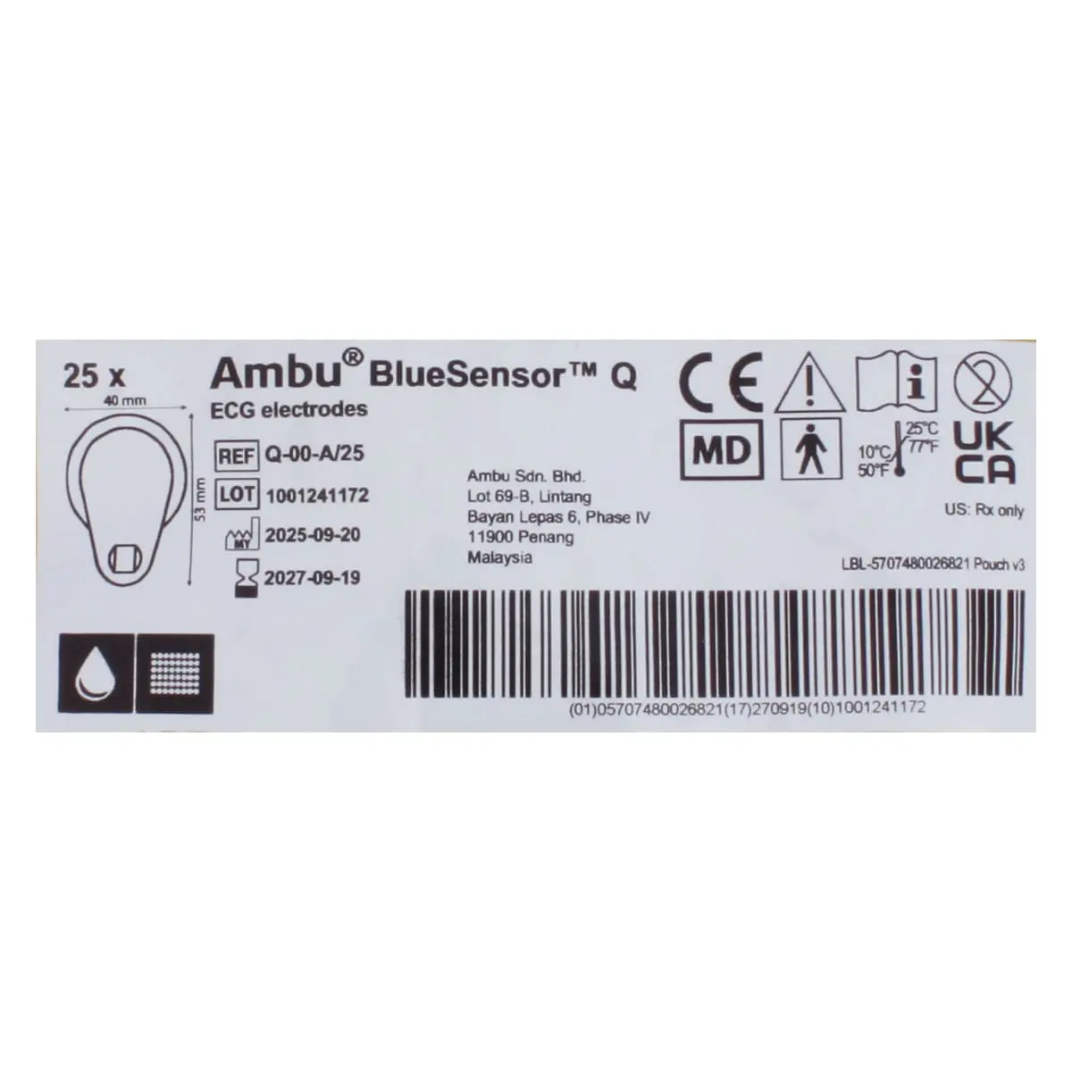 BlueSensor Q single-use electrodes BlueSensor Q single-use electrodes