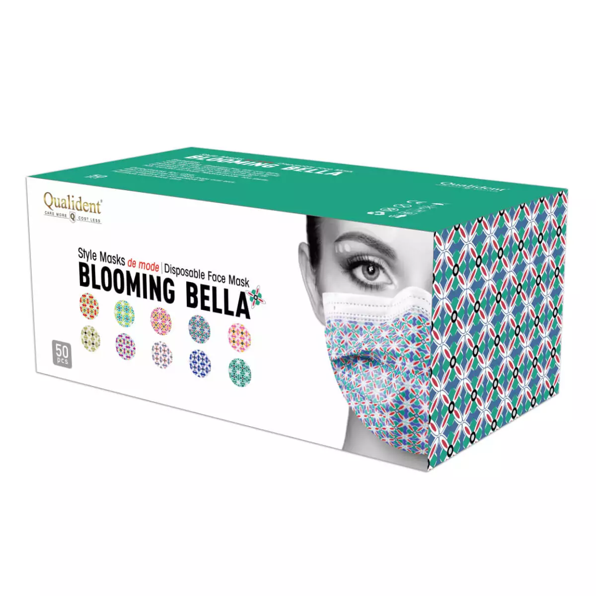  Medical protective mask type IIR with fashion style print