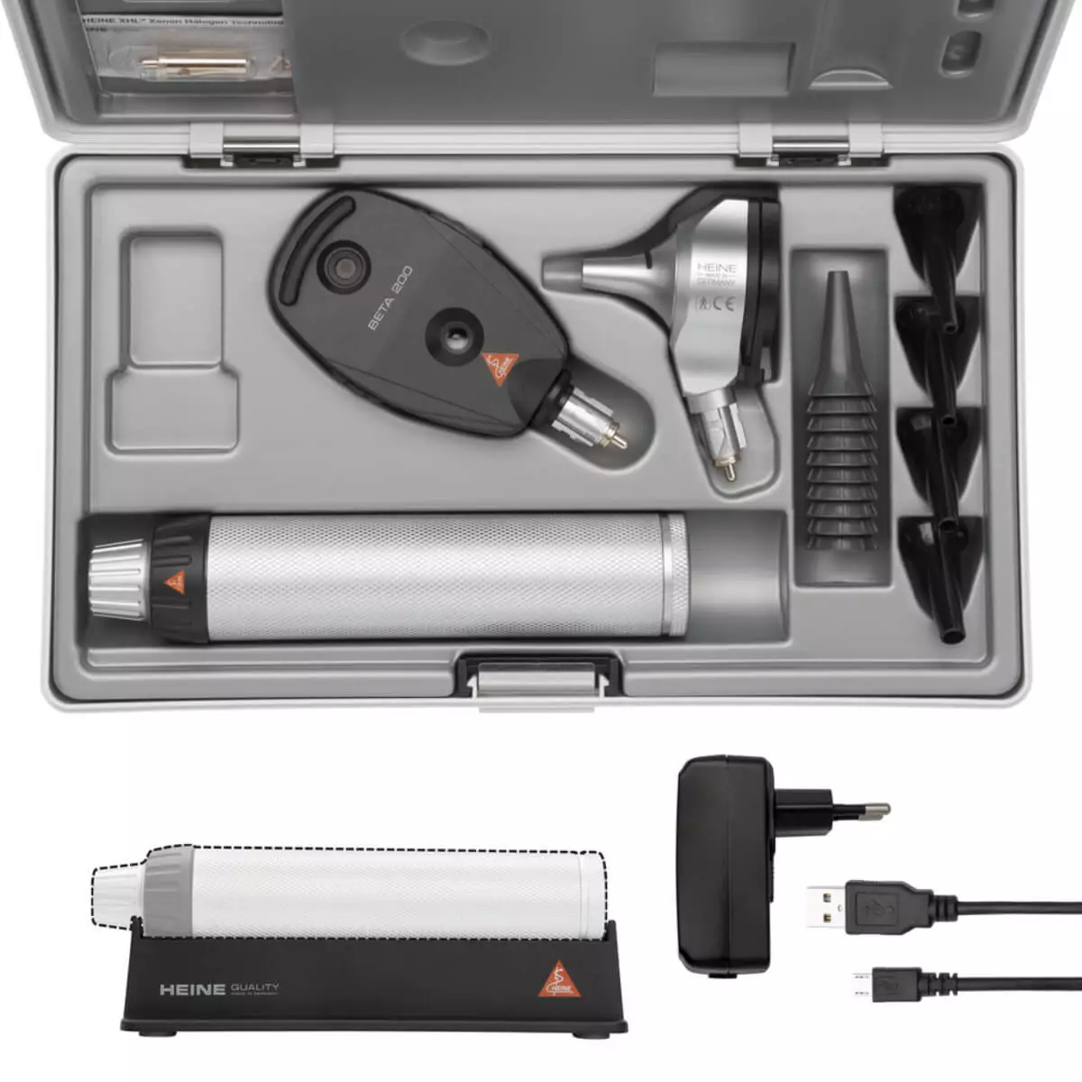  HEINE BETA 200 FO otoscope + BETA 200 ophthalmoscope kit
