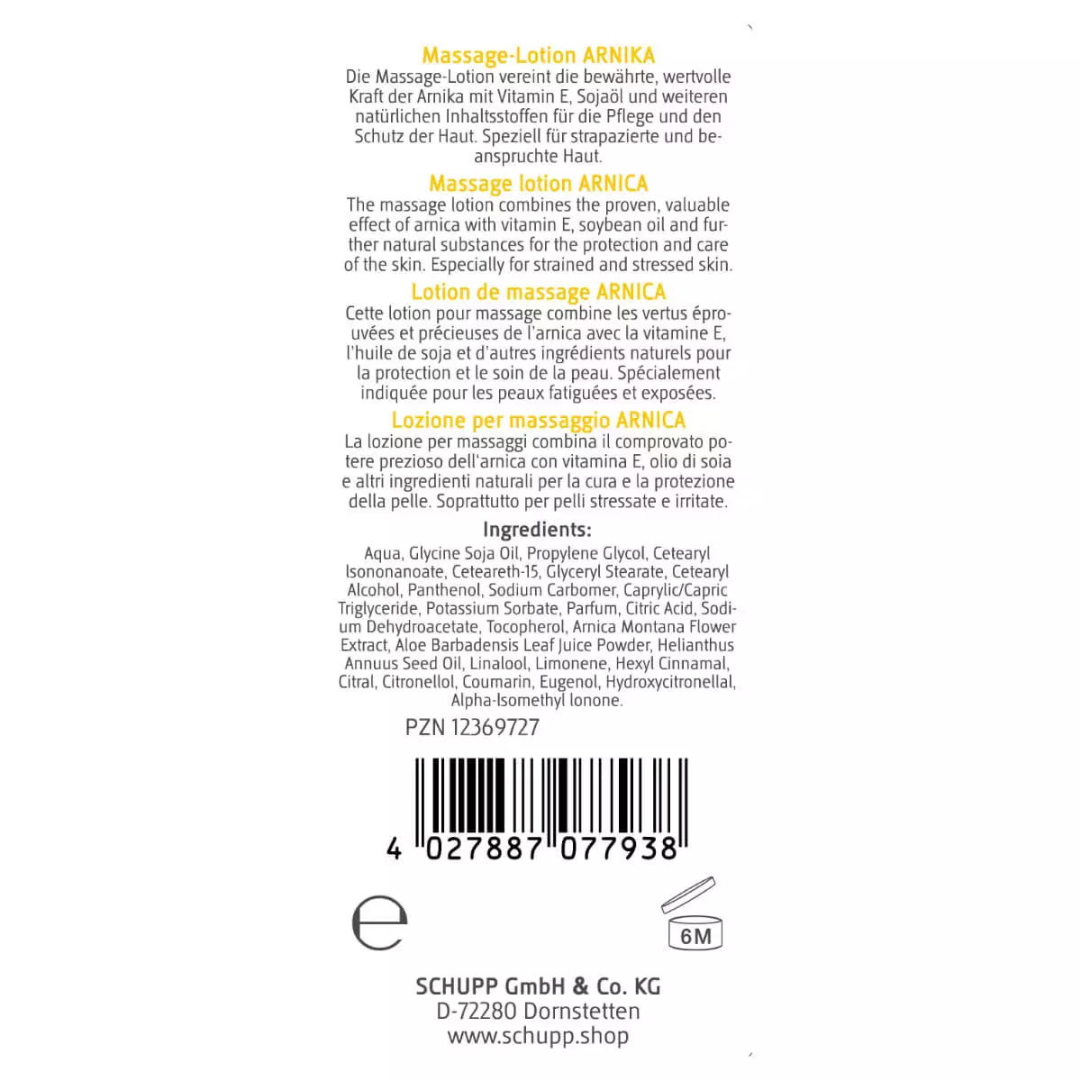  Massage lotion arnica