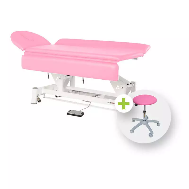 Treatment table with adjustable side rails Treatment table with adjustable side rails
