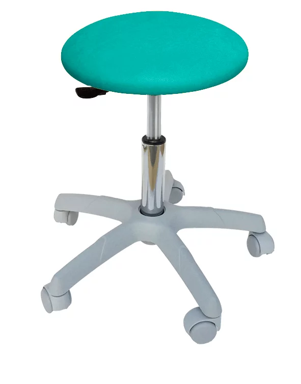 Roller stool with light gray base Roller stool with light gray base