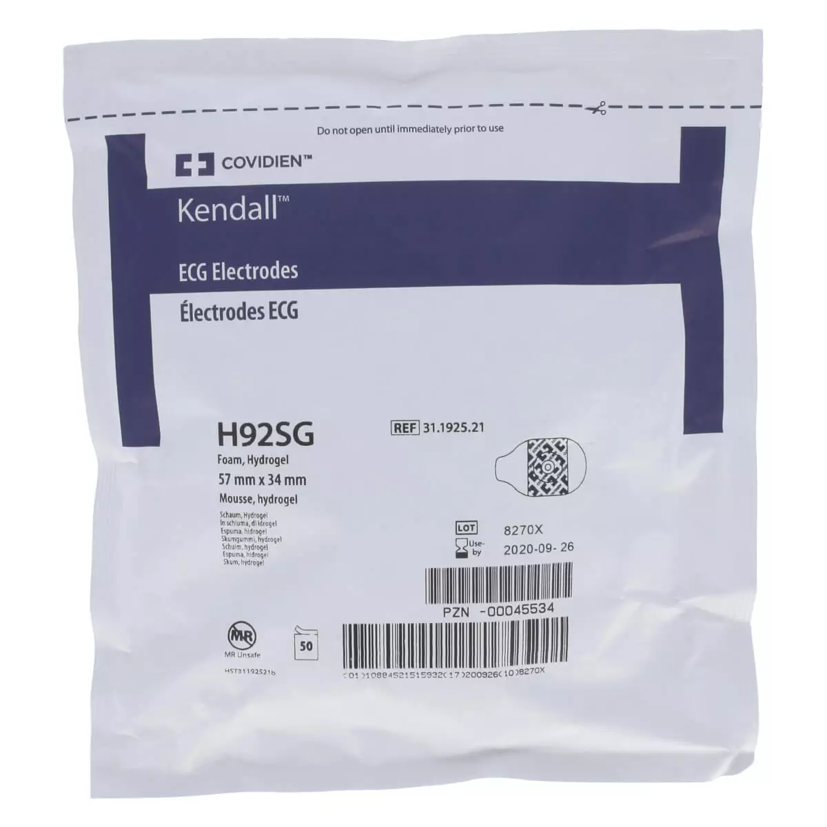  Kendall H92SG universal electrodes