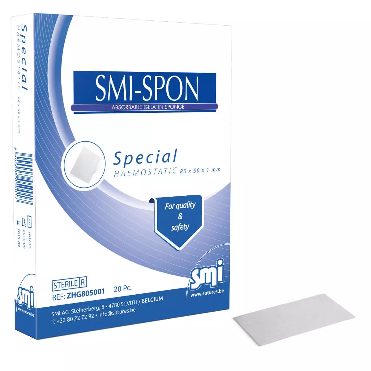 SMI-Spon haemostatic gelatine sponge SMI-Spon haemostatic gelatine sponge