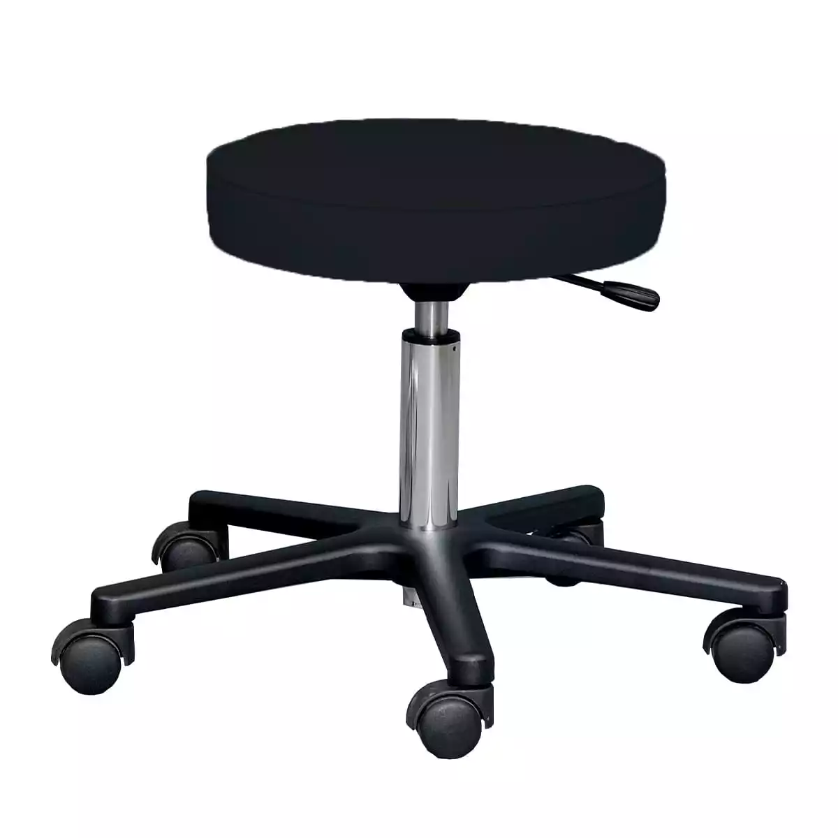  Swivel stool with black aluminum base