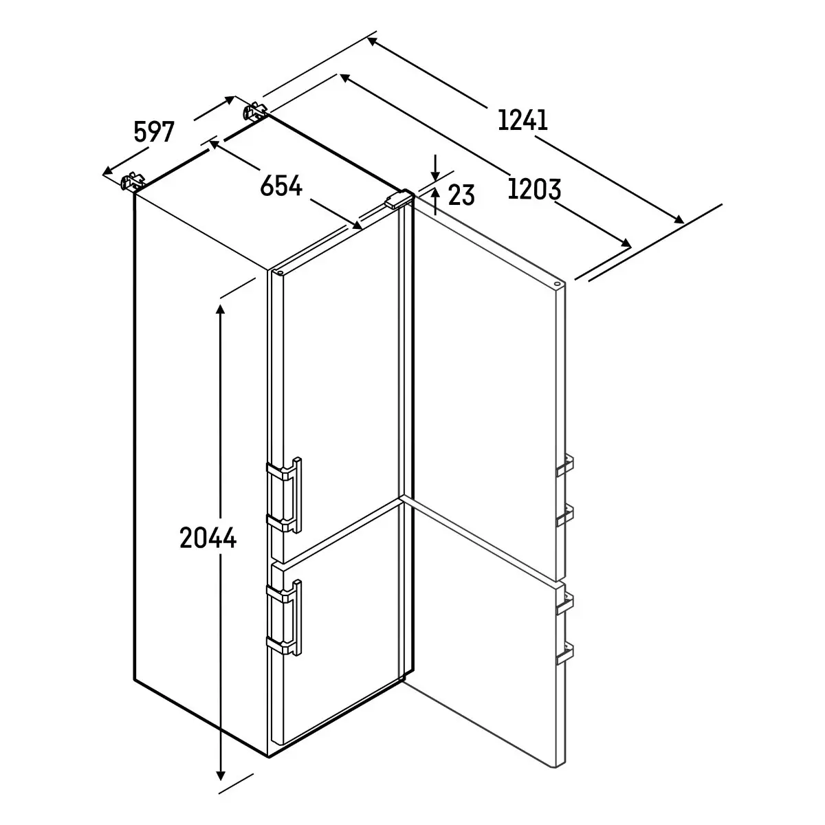  SCFvh 4002 / 4032 Perfection fridge-freezer combination