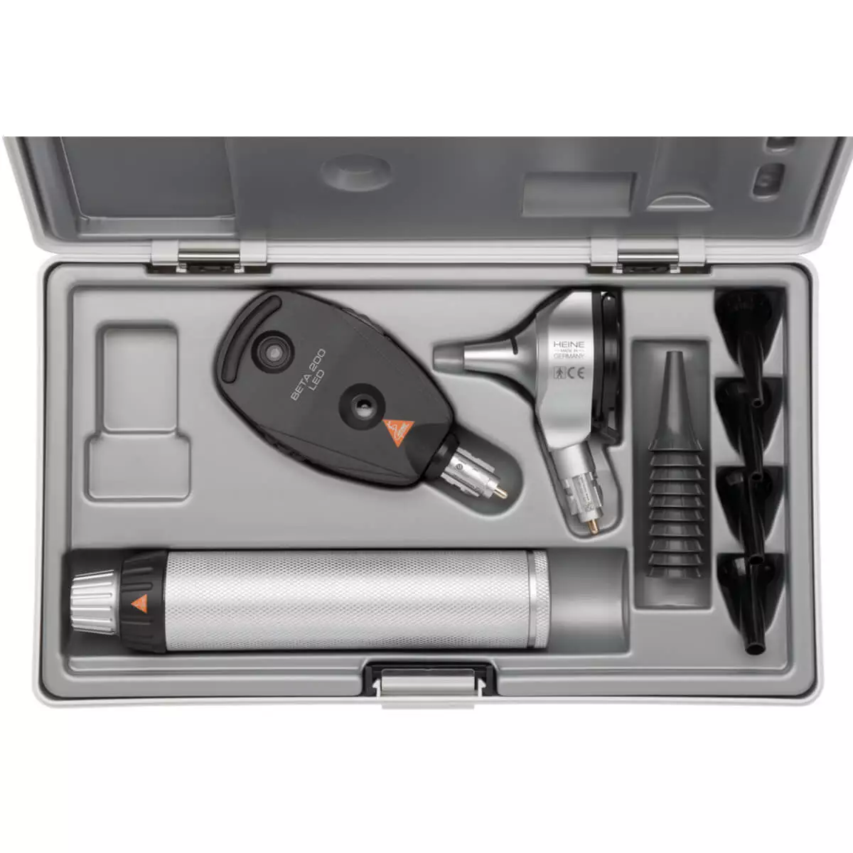  HEINE BETA 400 LED FO otoscope and BETA 200 LED ophthalmoscope kit