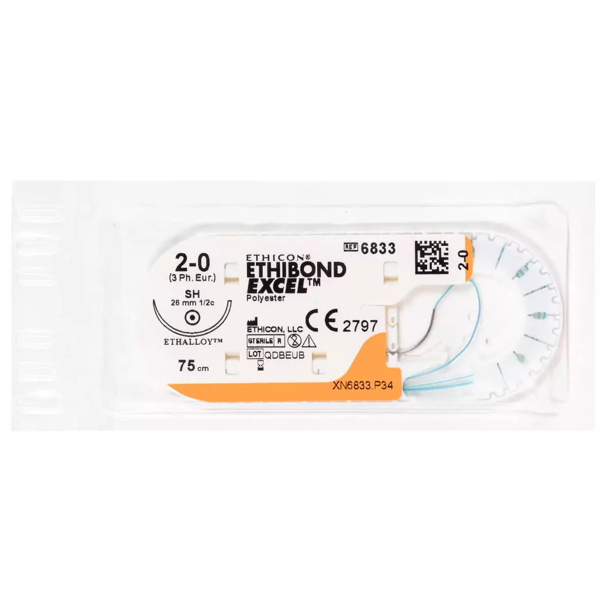 ETHIBOND Excel (polyester coated) suture material