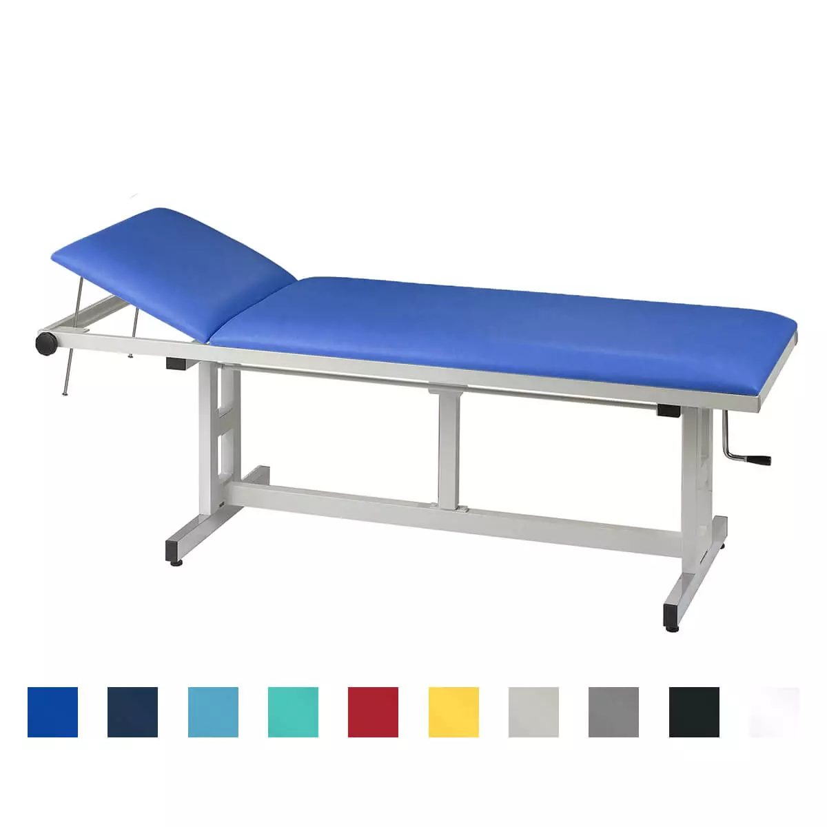  Examination table with hand crank