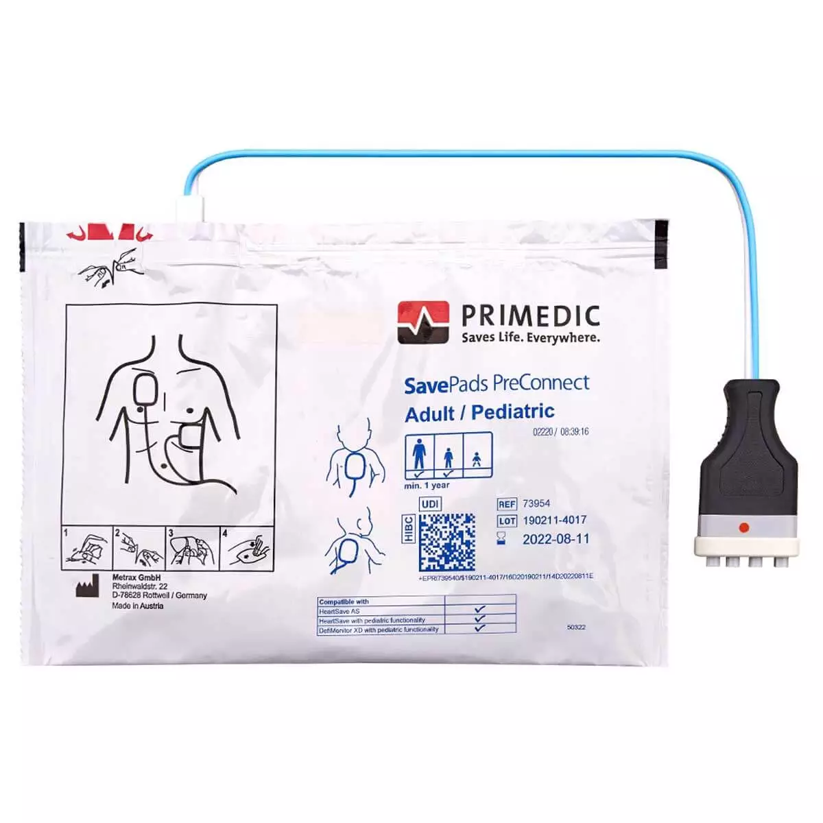  SavePads PreConnect electrode kit