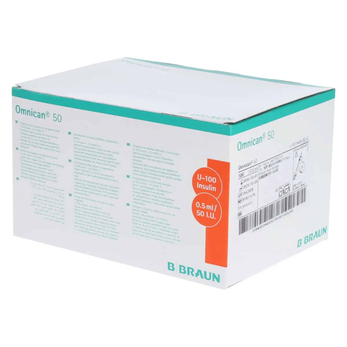Omnican 50 Syringe for U-100 Insulin Omnican 50 Syringe for U-100 Insulin