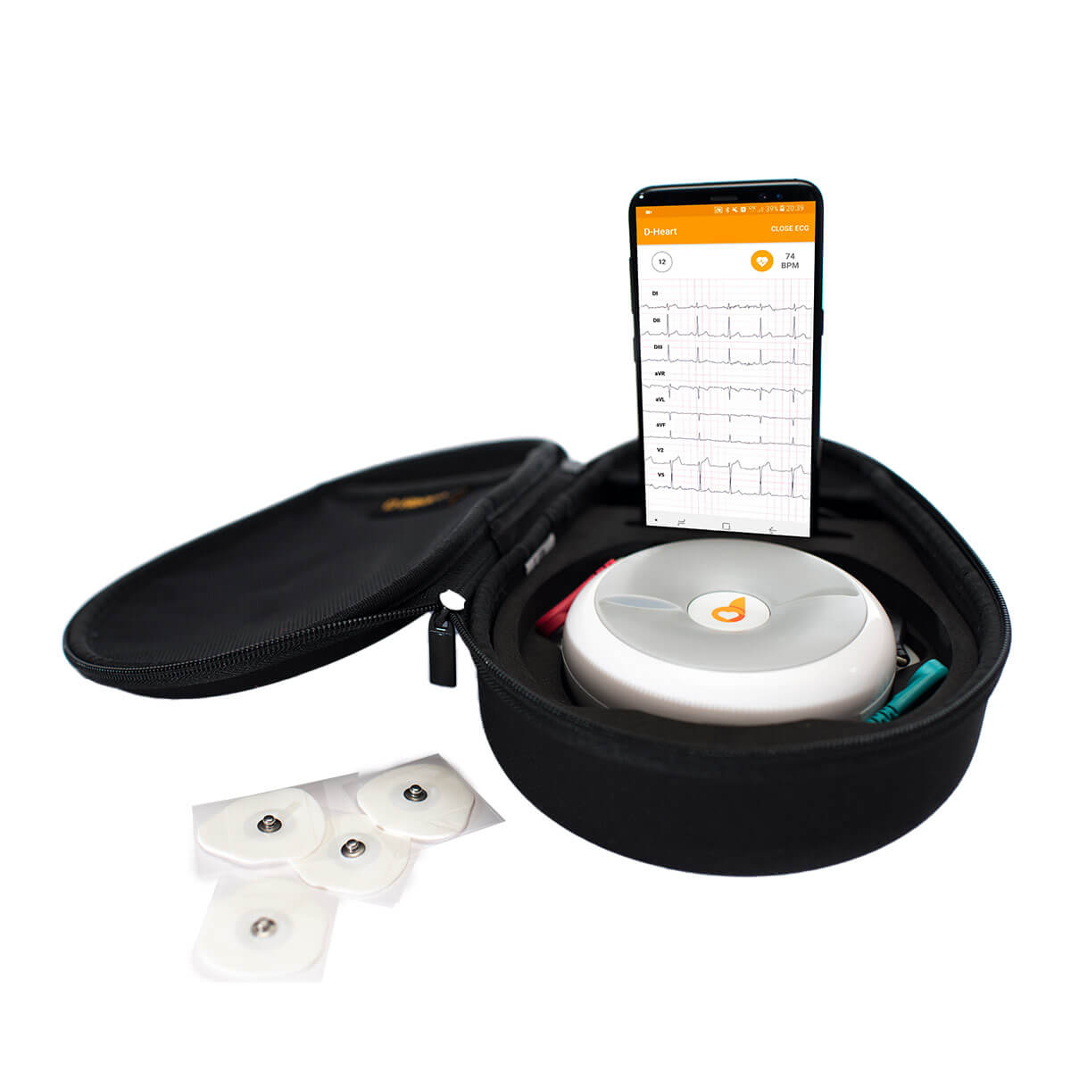 D-Heart: Mobile 8- & 12-channel ECG device  D-Heart: Mobile 8- & 12-channel ECG device