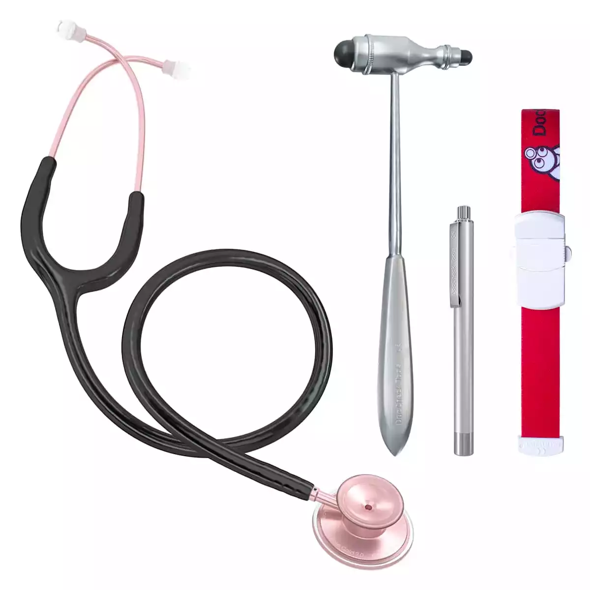  Medical student kit with Acoustica Rose Gold stethoscope