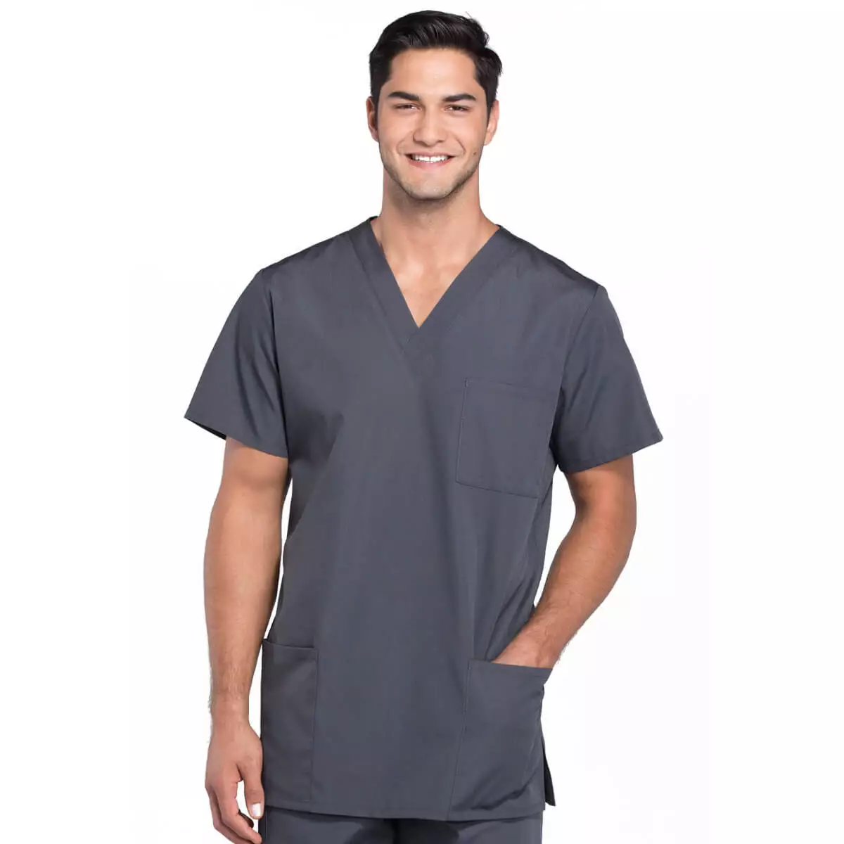  Workwear Originals unisex scrub top with 3 pockets