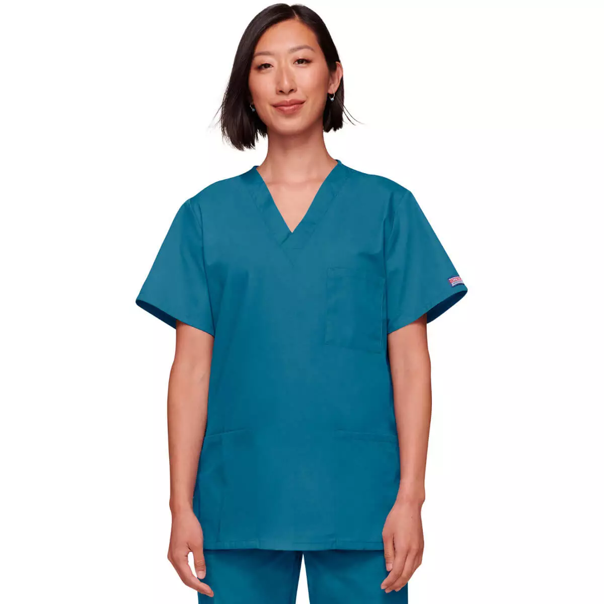 Workwear Originals unisex scrub top with 3 pockets Workwear Originals unisex scrub top with 3 pockets