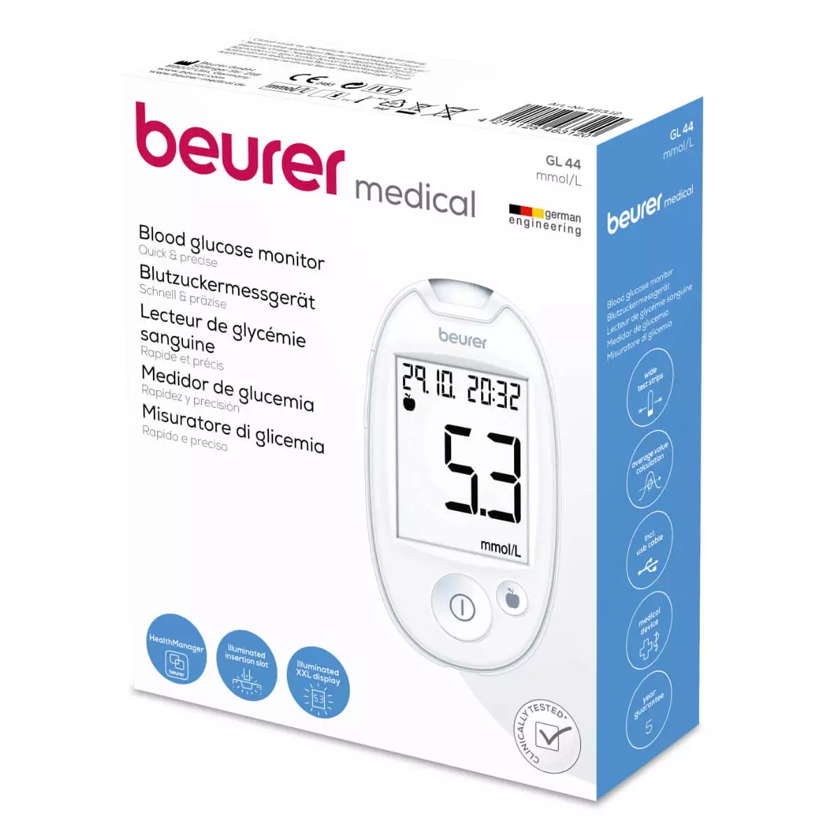 GL 44 Blood glucose meter