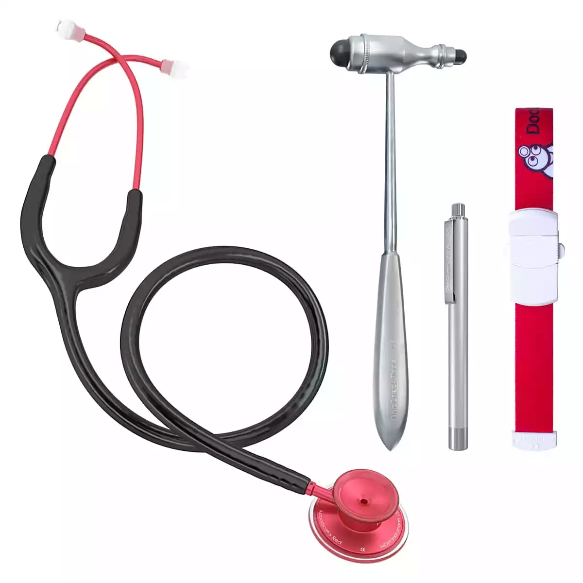  Medical student kit with Acoustica Red stethoscope