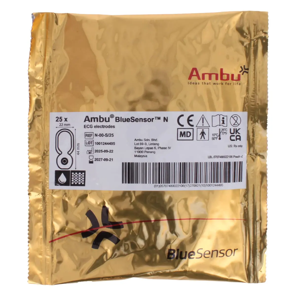 BlueSensor N-00-S/25 disposable ECG electrodes BlueSensor N-00-S/25 disposable ECG electrodes