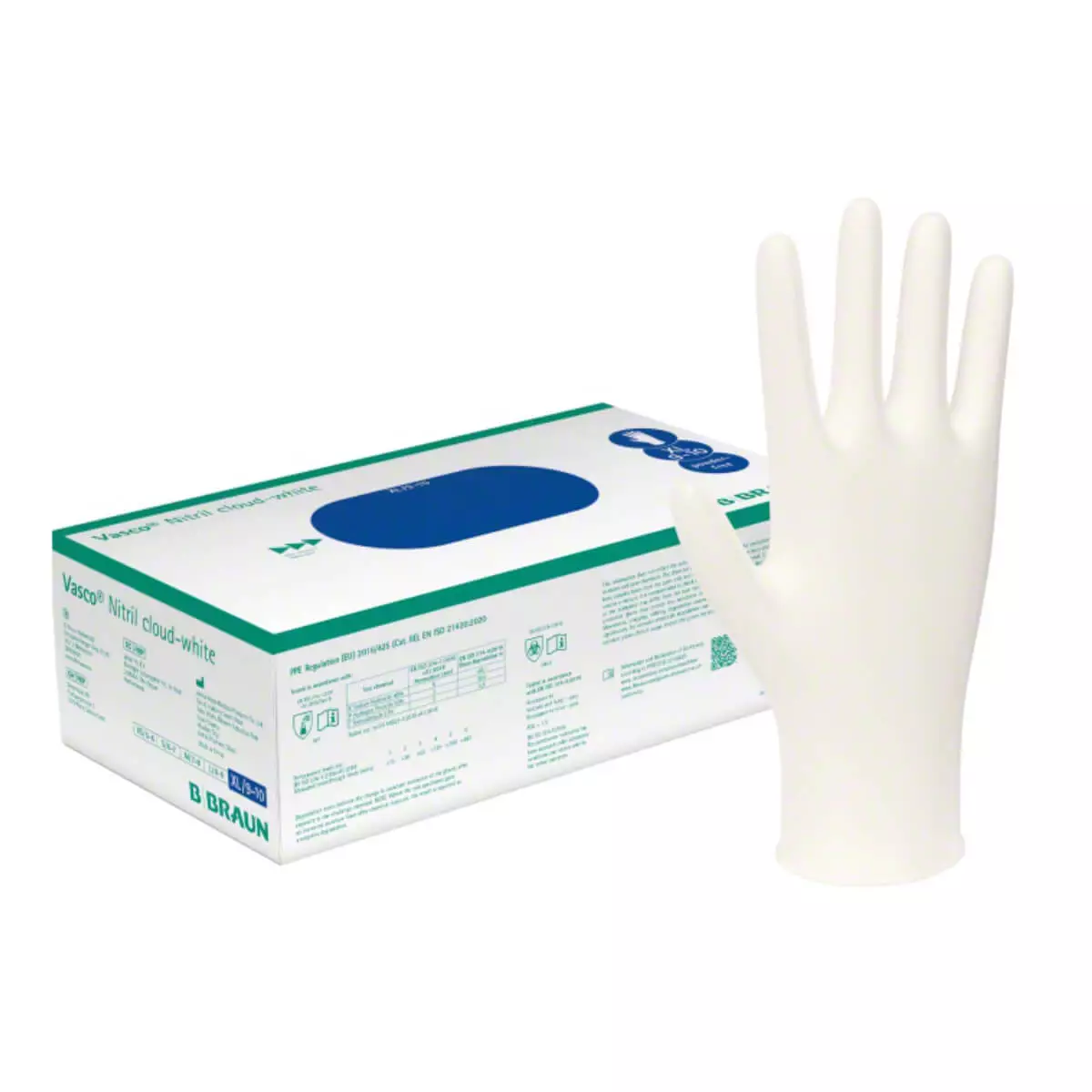  Vasco Nitril cloud-white examination gloves