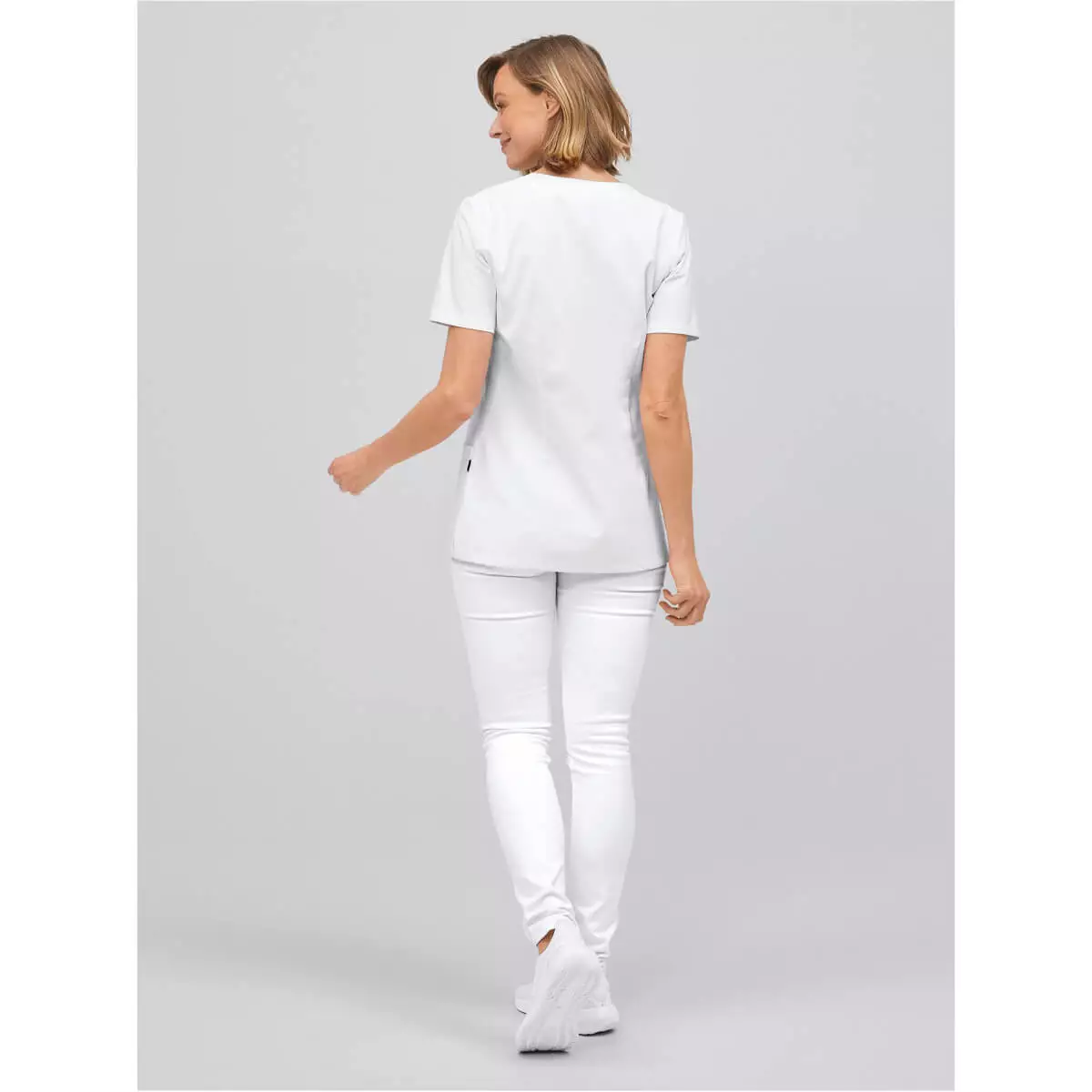  Ladies’ scrub top Roma with V-neck