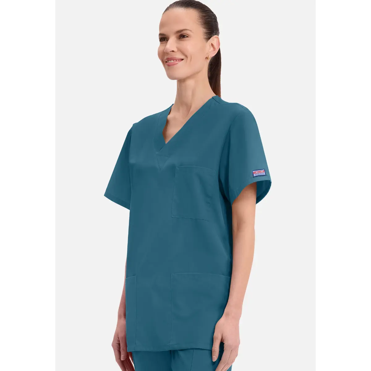  Workwear Originals unisex scrub top with 3 pockets