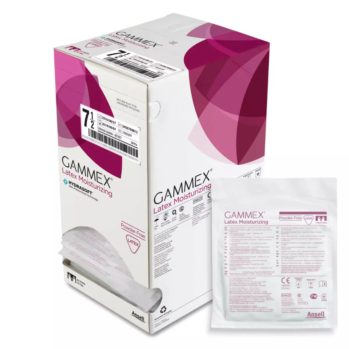  GAMMEX Latex Moisturizing surgical glove
