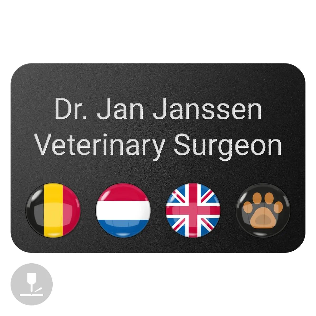 “DocTag” magnetic name tag “DocTag” magnetic name tag