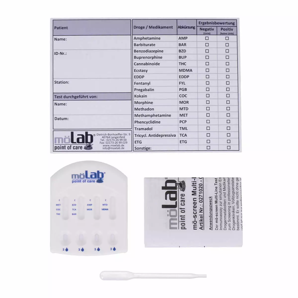  Multi-Line Urine Drug Test