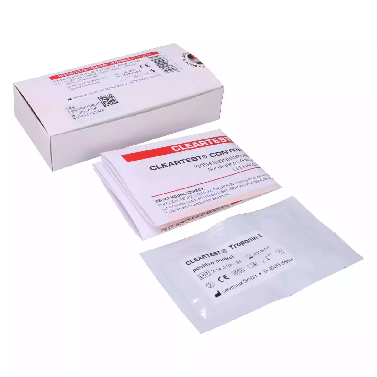  Cleartest Troponin I control kit