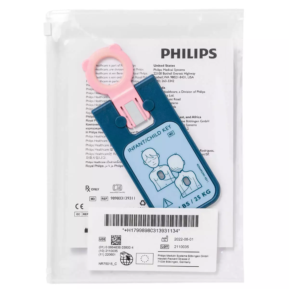  Child key for Heartstart FRx