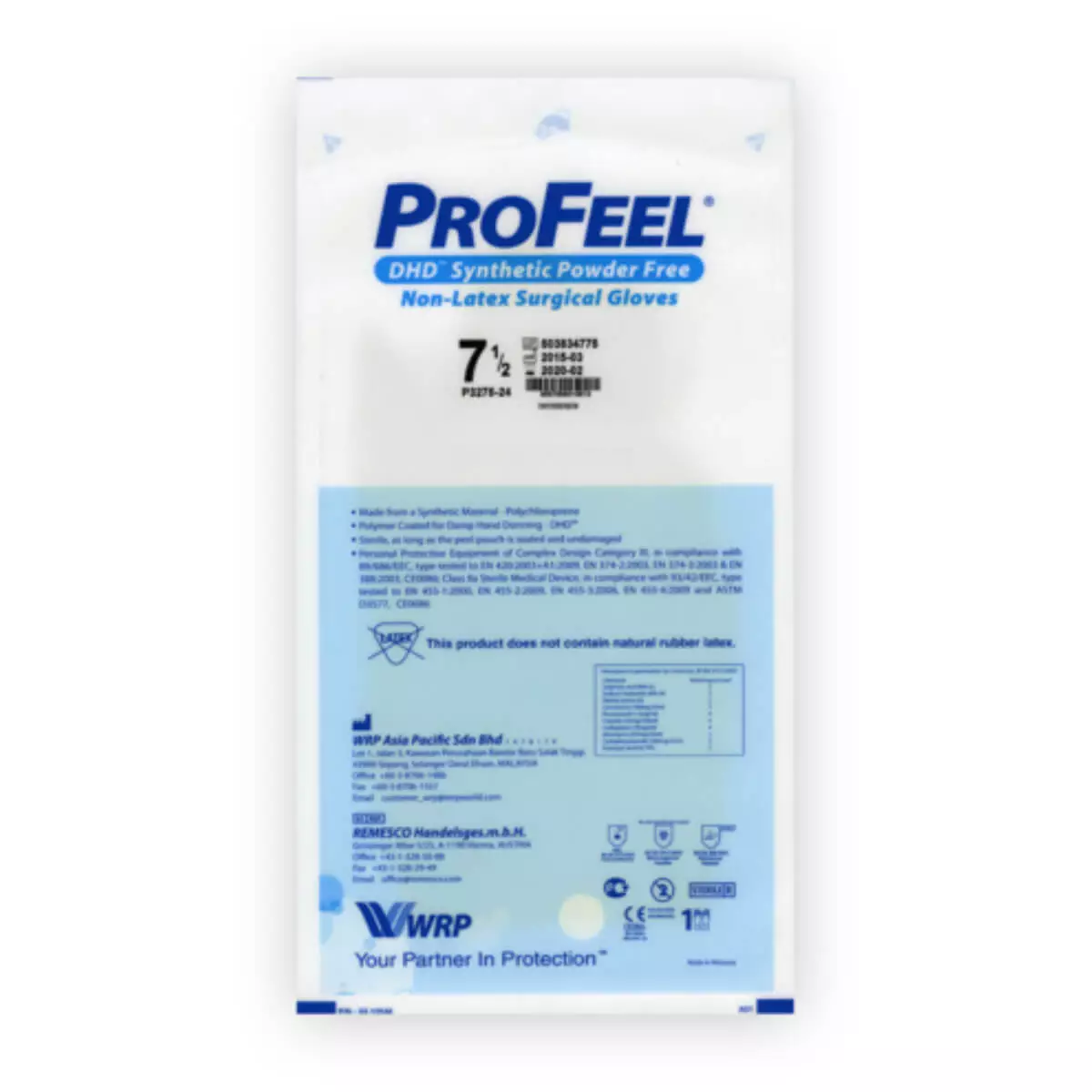  ProFeel DHD Synthetic latex-free surgical gloves