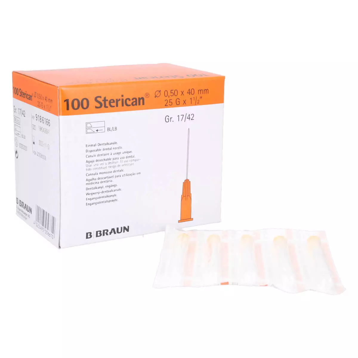  Sterican cannulas for dental anesthesia