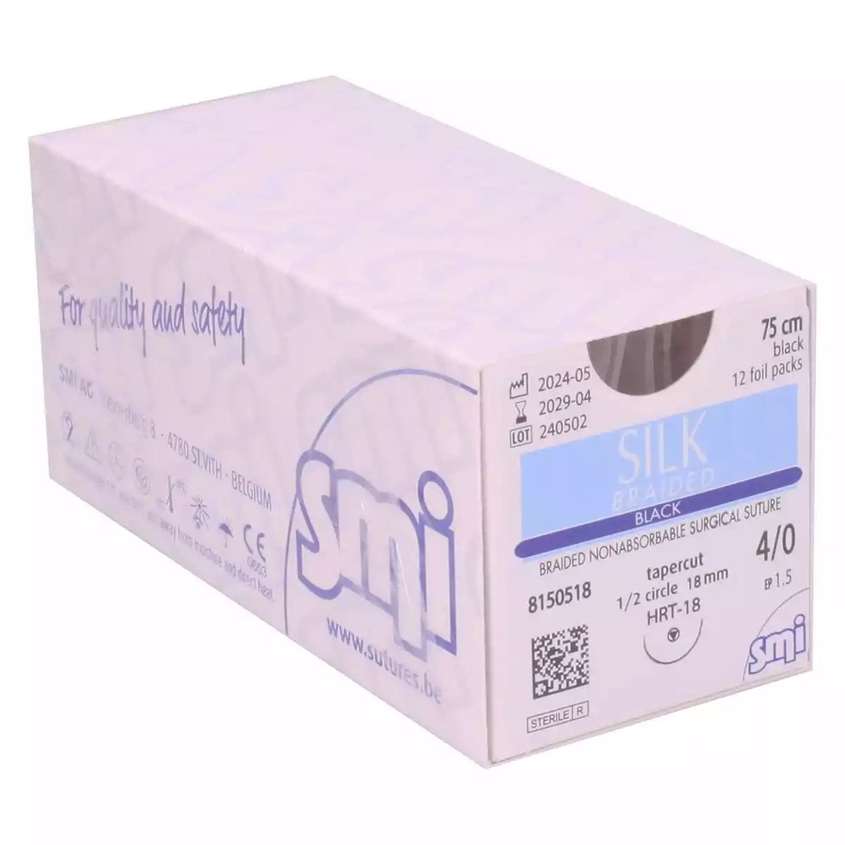 Silk Braided Black suture material Silk Braided Black suture material
