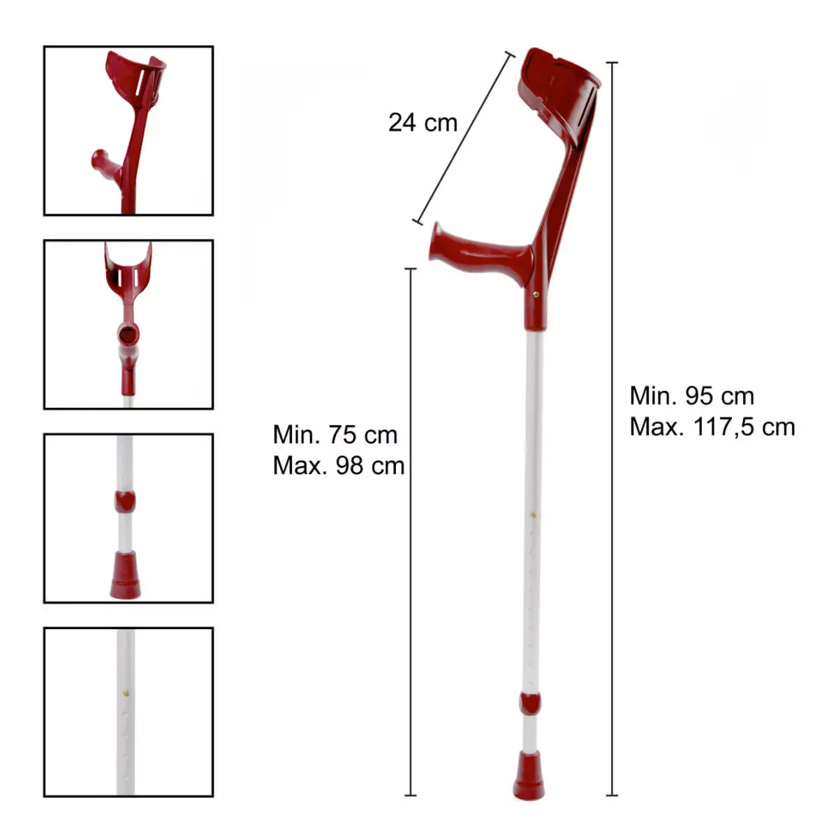  REBOTEC MAGIC-SOFT forearm crutch