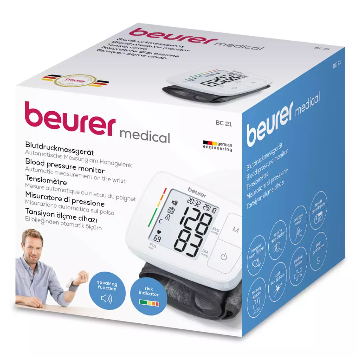  BC 21 wrist blood pressure monitor
